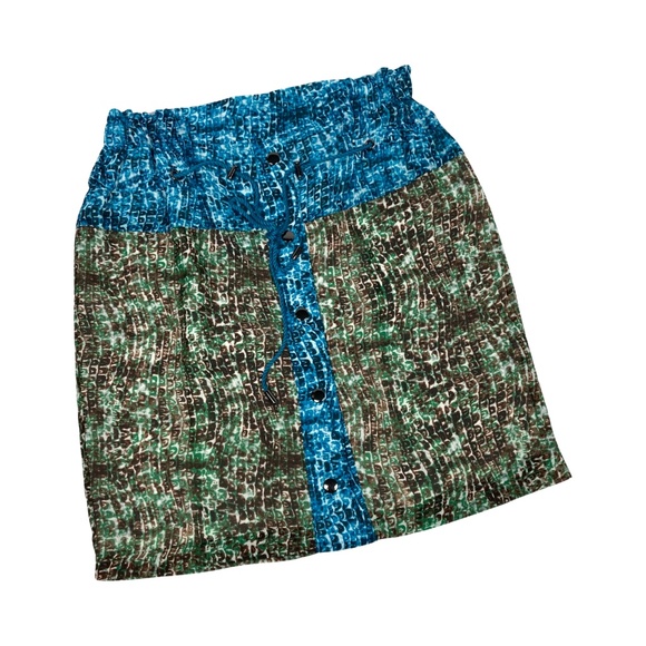 Derek Lam For Design Nation Armadillo Print Drawstring Skirt Size M NWT - Picture 2 of 15